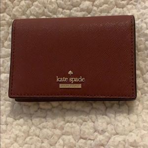 Like New Burgandy Kate Spade Keychain Wallet